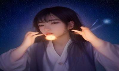 书桌台灯下笔记本电脑屏幕播放日本纪录片画面，安静专注的深夜观影氛围